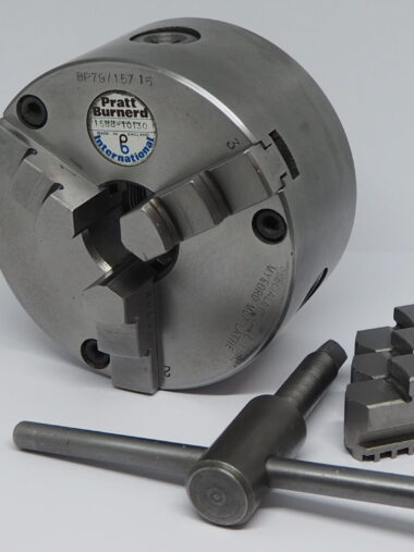 Pratt Burnerd 100 mm 3-klauw met binnen en buiten bekken.