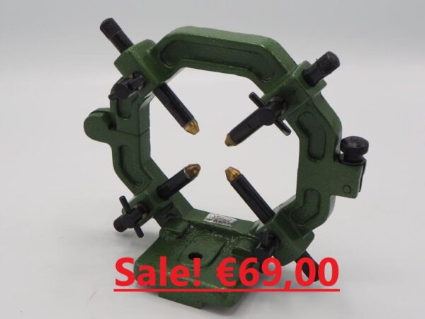 Vaste steady / bril met 120mm doorlaat! in hammerite Myford green.