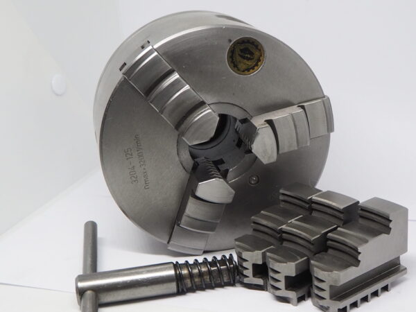 Bison 125mm zelfcenterende 3-klauw met binnen en buitenbekken.