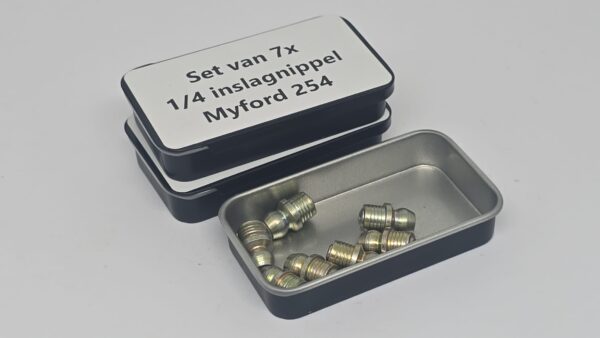 Complete set van 7 olie inslagnippels 1/4 voor alle 254 series.